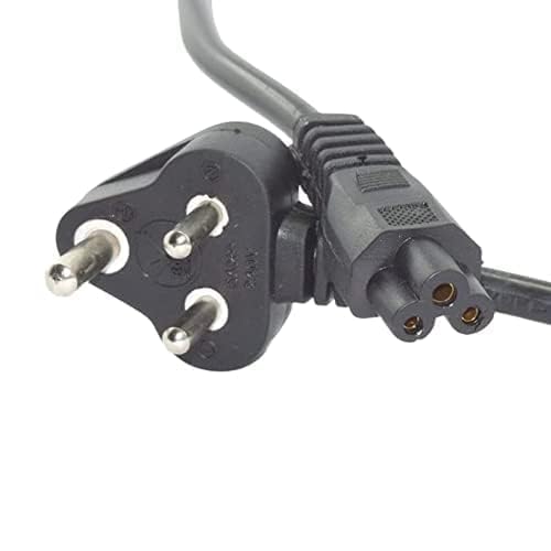 VNJ ACCESSORIES 3 Pin Laptop Power Cable Cord (1.2 Meter Black) - Image 3