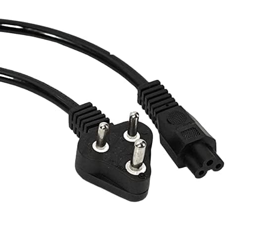 VNJ ACCESSORIES 3 Pin Laptop Power Cable Cord (1.2 Meter Black) - Image 2