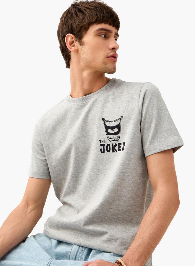 سبلاش فيڤ تيشيرت بياقة دائرية بطبعة الجوكر - Image 1