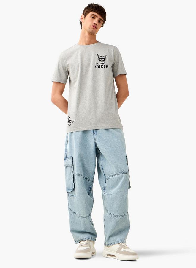 سبلاش فيڤ تيشيرت بياقة دائرية بطبعة الجوكر - Image 2