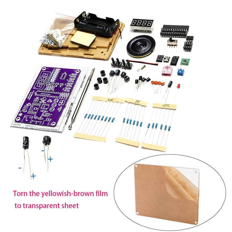 Gikfun FM Radio Kit Soldering Practice Kit DIY School Project FM 87-108MHz with 2 Power Supply Modes, Soldering Learning and Teaching for Beginners, Adults EK1989 - Image 2