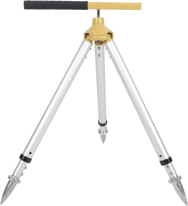 Aramox Adjustable Aluminum Alloy Surveying Tripod Stand Lightweight Durable for Total Station - Image 1