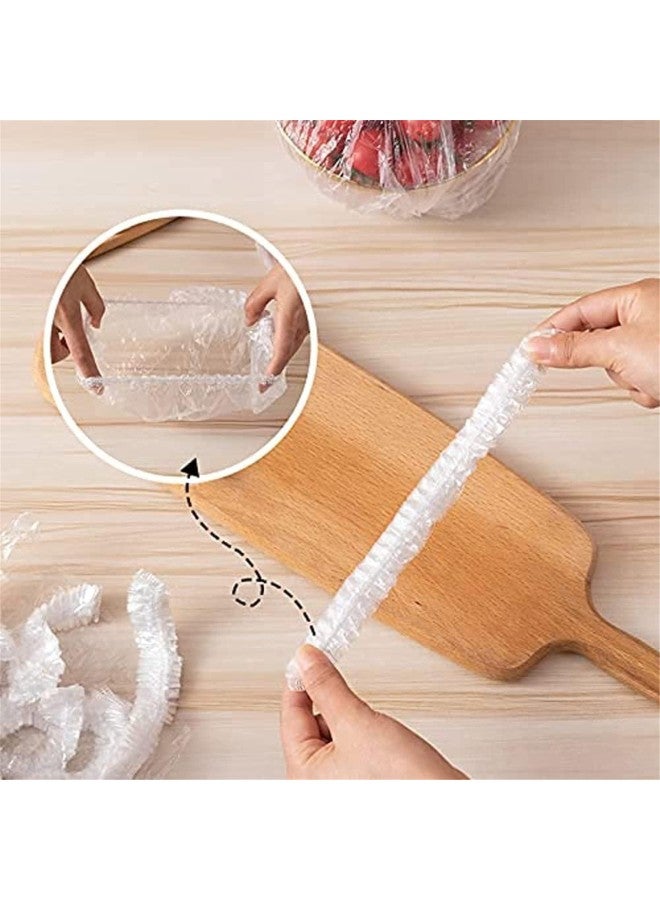 klarako Fresh Keeping Bags,Reusable Elastic Food Storage Covers,Plastic Sealing Elastic Stretch Bowl Lids,Universal Kitchen Wrap Seal Fresh Keeping Caps 100/200/300 Pcs (100 Pcs)  - Image 2