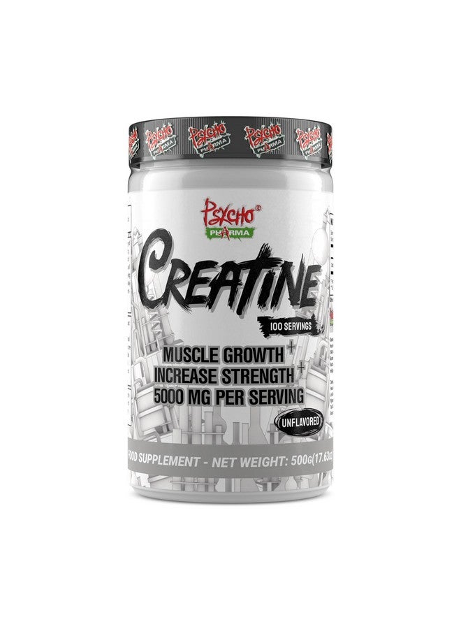 Psycho Pharma Creatine - 5g of Premium Creatine Monohydrate per Serving, 100 Servings - Image 1