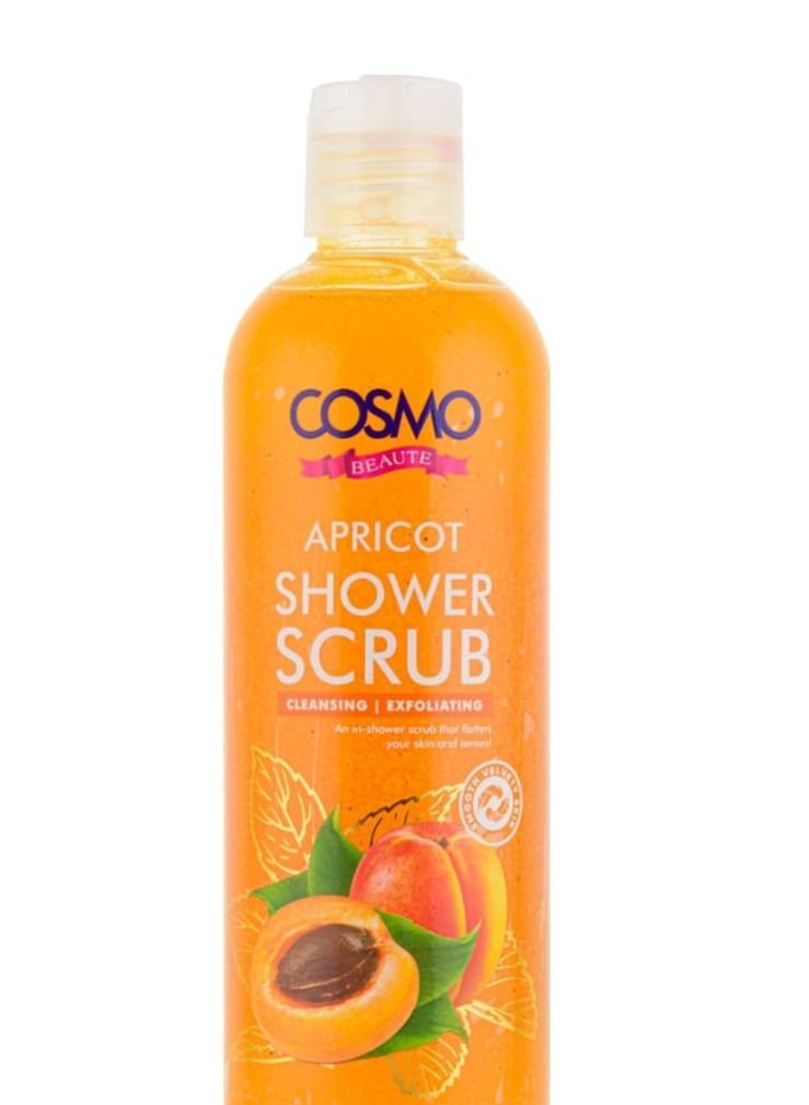Cosmo Apricot Shower Scrub 480ml - Image 1