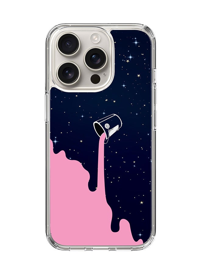 Stylizedd غطاء آيفون 16 برو [متوافق مع MagSafe] غطاء مغناطيسي رقيق شفاف - طريق الحليب التوتي - Image 1