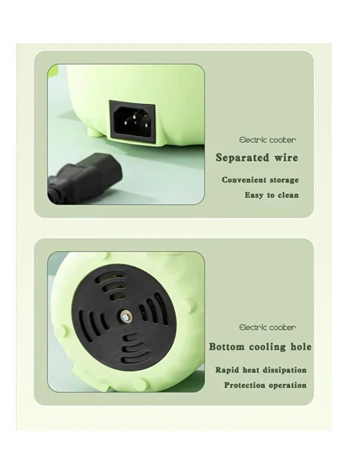 Ruay 1.5L Mini Electric Cooker, Rice and Pasta Steamer, Double Layer Hot Pot, Kitchen Gadget - Image 2
