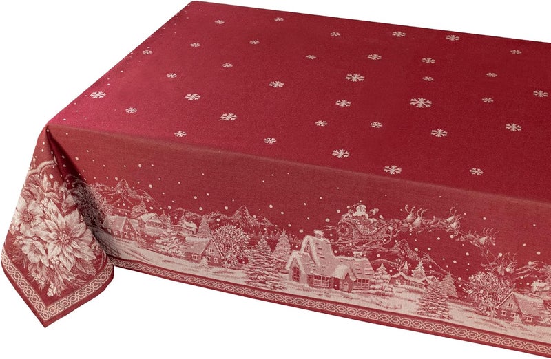 Benson Mills Engineered Jacquard Heavyweight Fabric Table Cloth Holiday Winter and Christmas Tablecloth Christmas Story 60 x 140 Rectangular - Image 5