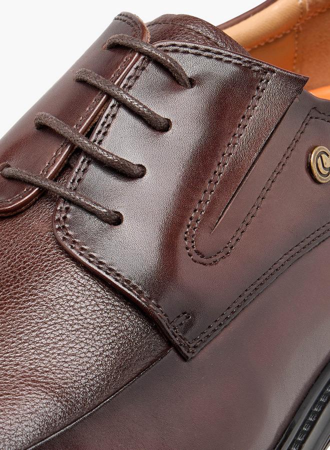 Le Confort Men Lace-Up Leather Derby Shoes - Image 4