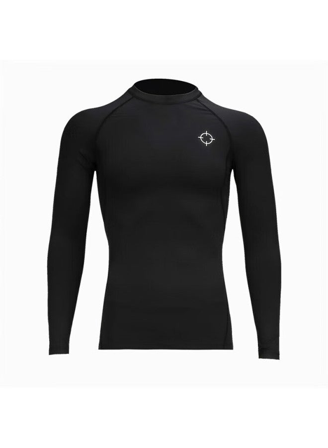 Rigorer Fitness Compression Shirt, Quick-drying Men's Stylish Casual Sports Long-sleeve Fitness Wear, Comfortable Breathable Men's Sweat-inducing Top - Image 5