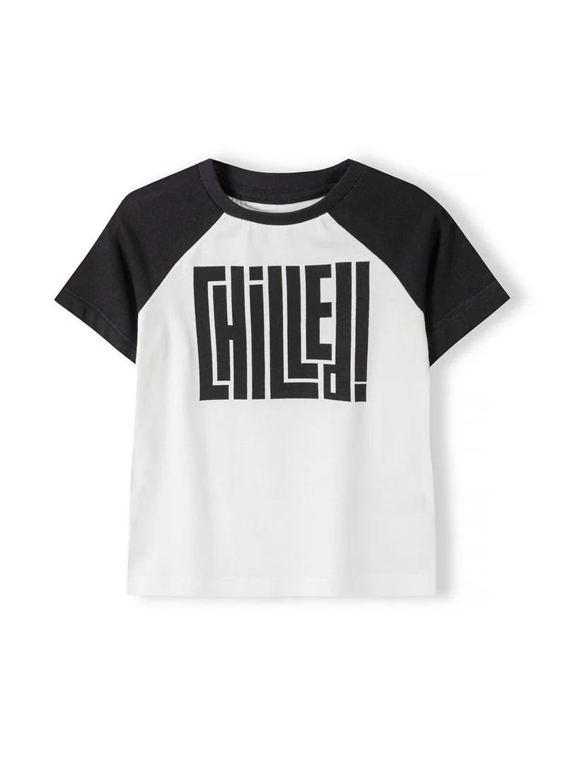 مينوتي Teen Boys Summer T-Shirt With Contrast Sleeves