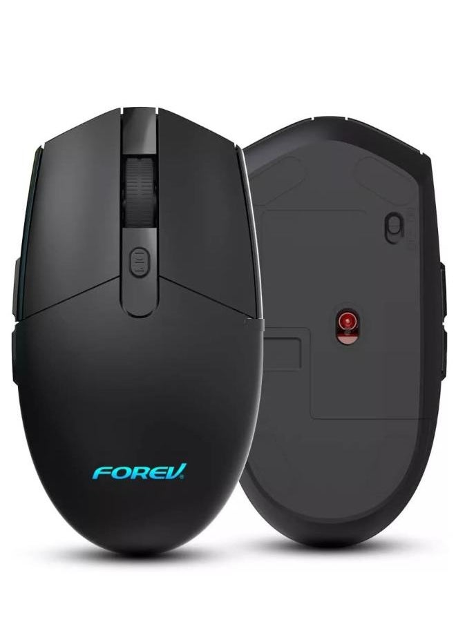 Forev - For Forev FV-G304 Wireless Mouse – 2.4G Wireless office business mic – 6 Buttons – 3200DPI – Energy saving – ON/OFF Button – Ergonomic Design – Effective distance 10m – (1x AA Battery) | Black - Image 1