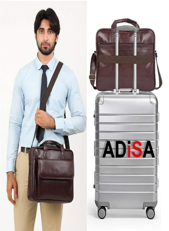 ADISA حقيبة مكتبية ADISA للكمبيوتر المحمول، حقيبة عمل للرجال (LB6052-BRO) - Image 2