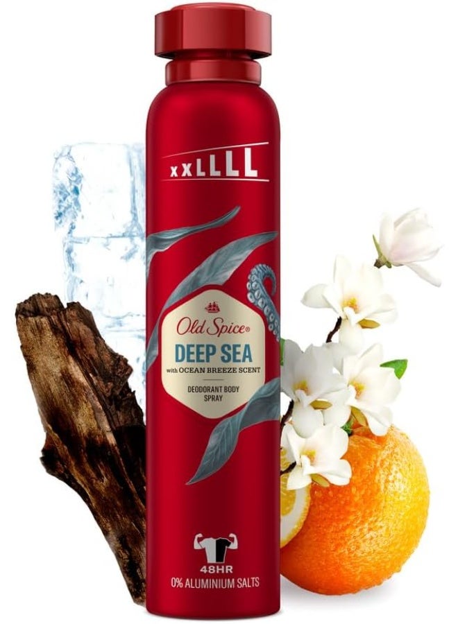Old Spice Deep Sea Deodorant Body Spray for Men, 250 ml - Image 1