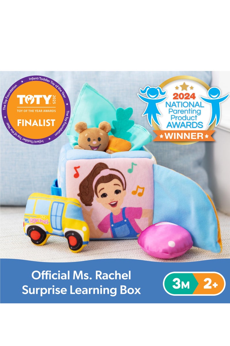 مس ريتشال صندوق التعلم المفاجئ الرسمي من Ms. Rachel، ألعاب تعليمية مع حيوانات محشوة، ألعاب وأنشطة حسية للأطفال الرضع، ألعاب للأطفال الصغار من الفتيات والفتيان من عمر 0-2+ - Image 2