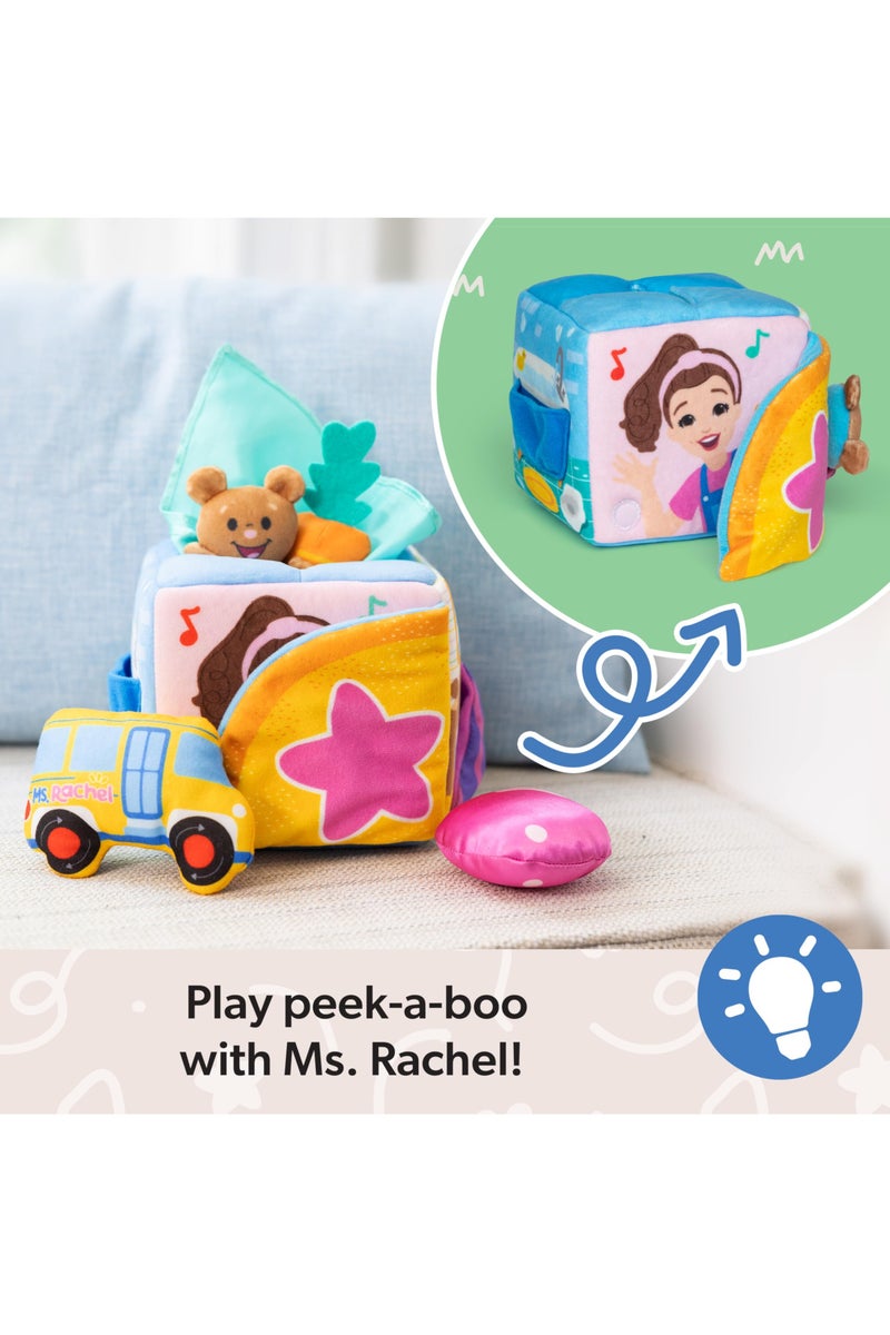 مس ريتشال صندوق التعلم المفاجئ الرسمي من Ms. Rachel، ألعاب تعليمية مع حيوانات محشوة، ألعاب وأنشطة حسية للأطفال الرضع، ألعاب للأطفال الصغار من الفتيات والفتيان من عمر 0-2+ - Image 5