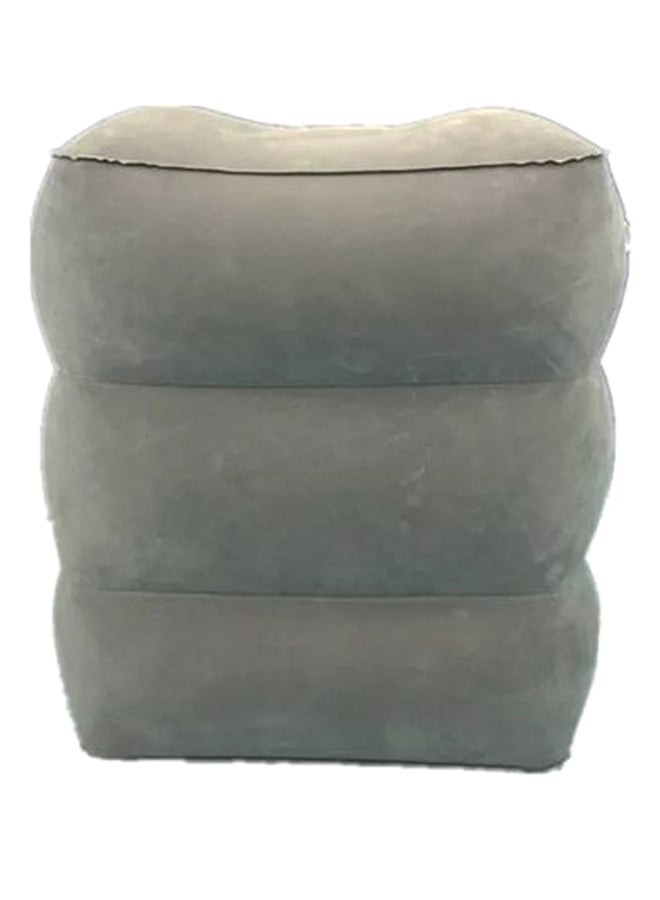 Portable Travel Inflatable Footrest Pillow Deep Gray - Image 1