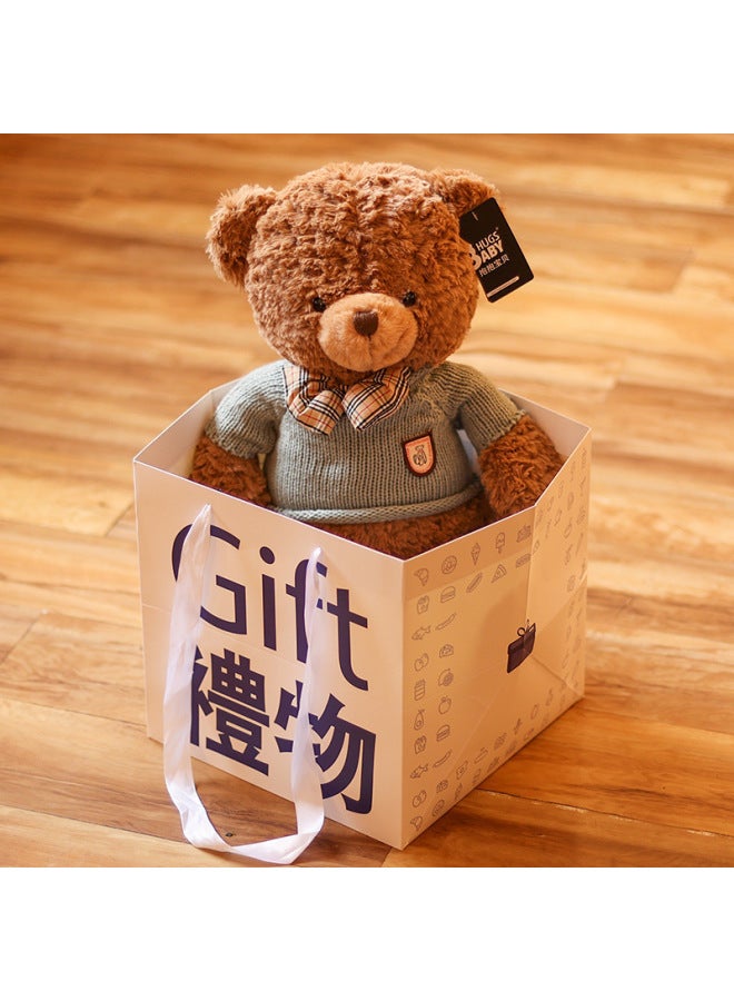Teddy Bear Doll Hug Bear Plush Toy Bear Doll Bed Sleeping Doll Birthday Gift Girlfriend-Specification:40cm -Colour:Sweater Claire Bear Tote Bag - Image 1