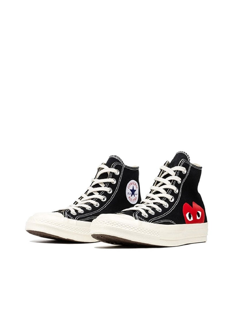 CONVERSE CDG x CONVERSE 1970s Chuck Taylor All-Star Oxygen Play Black High-top Shoes For Men/Women/Students - Image 4