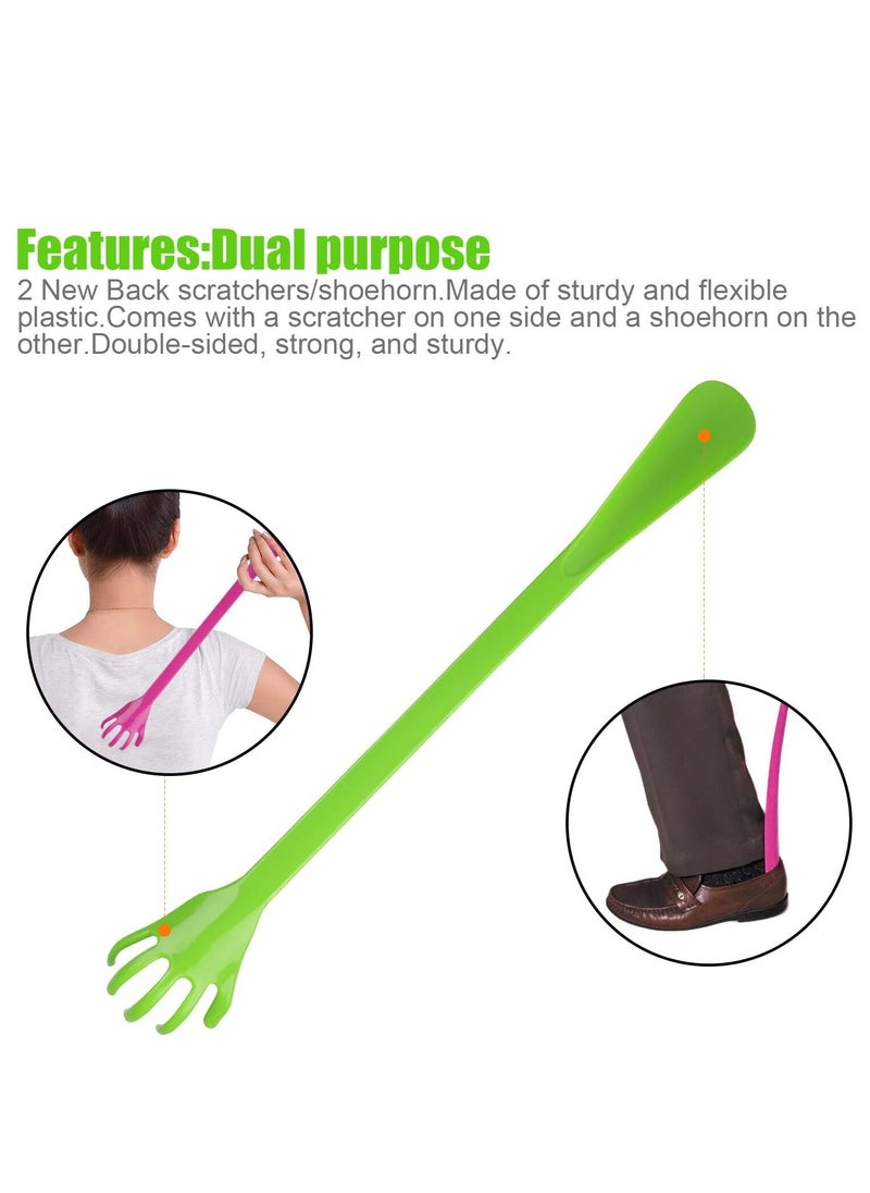 Bukela 2 in 1 Hand Back Scratcher Massager Long Reach with Shoehorn Pick Itch Relief, Back Scratcher,Long Back Scratcher for Men, Women.  - Image 2