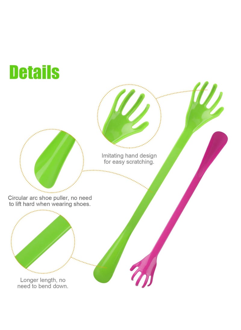 Bukela 2 in 1 Hand Back Scratcher Massager Long Reach with Shoehorn Pick Itch Relief, Back Scratcher,Long Back Scratcher for Men, Women.  - Image 3