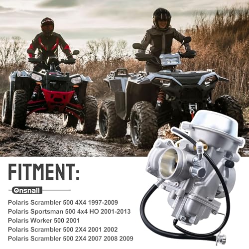 Onsnail Carburetor for Polaris Sportsman 500 4X4 HO 2001-2005 2010-2012(Only HO)/Polaris Scrambler 500 4X4 1997-2009/Polaris Worker 500/Polaris ATP 500 - Image 5