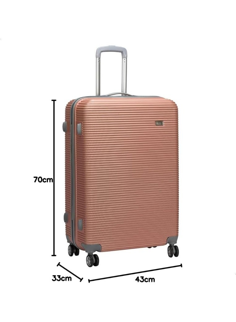 Luggage Trolley Travel Bag – Size 28, Durable & Elegant, Rose Gold - Image 2