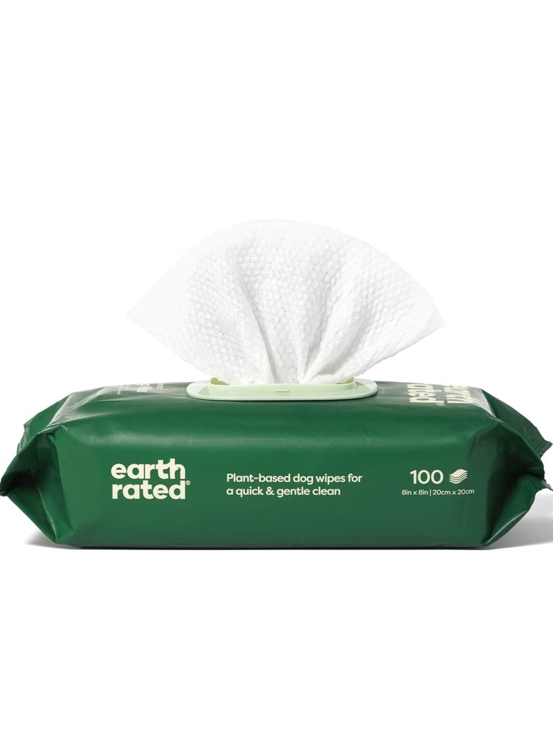 Earth Rated مناديل تنظيف للكلاب من نباتات سميكة برائحة اللافندر 100 قطعة - Image 1