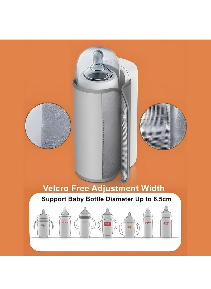 Portable Bottle Warmer for Travel, Fast Heating - Travel Bottle Warmer with Battery-Powered Temperature Display