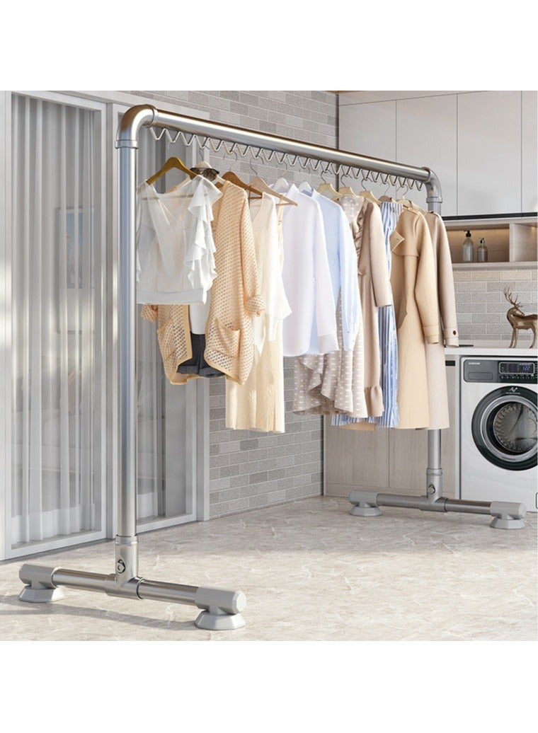 Jorunb Clothes Drying Rack,Clothes rack,Clothing Rack Windproof Industrial Pipe Clothing Rack for Hanging Clothes Coats Skirts Shirts Sweaters(180x150cm)  - Image 5
