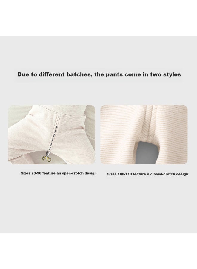 Youqi Baby Autumn Winter Outfit Fleece Lined Thermal Underwear Set Thickened Close-fitting Base Layer Homewear - Image 2