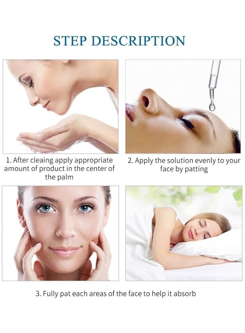 فايبرنت جلامور حمض الهيالورونيك الجوهر ، 15ml نقية حمض الهيالورونيك الوجه الجوهر ، حمض الهيالورونيك الظلام بالوعة تلف الجوهر ، نباتي ، ترطيب ، والتعاقد ، والحد من التجاعيد ومكافحة الشيخوخة الجوهر - Image 4