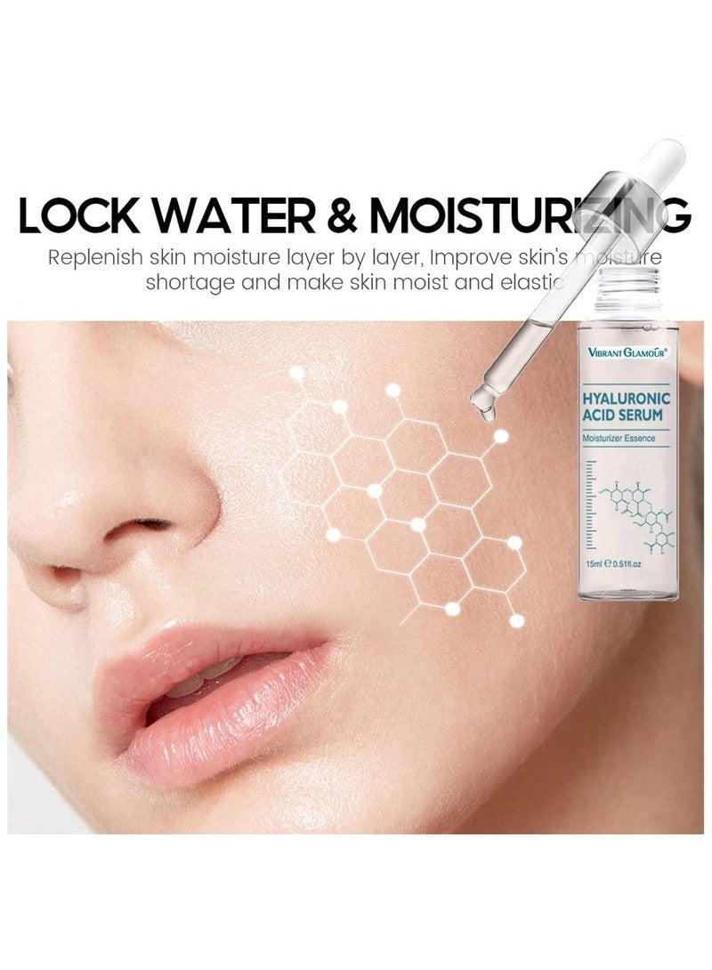 فايبرنت جلامور حمض الهيالورونيك الجوهر ، 15ml نقية حمض الهيالورونيك الوجه الجوهر ، حمض الهيالورونيك الظلام بالوعة تلف الجوهر ، نباتي ، ترطيب ، والتعاقد ، والحد من التجاعيد ومكافحة الشيخوخة الجوهر - Image 2