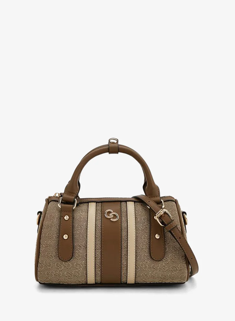 Jacquard Tote Bag With Double Handles