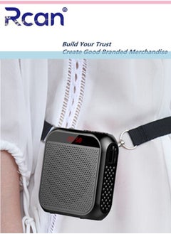 Rcan Portable Voice Amplifier with Wired Microphone Headset Rechargeable PA System Speaker Personal Microphone Speech Amplifier Power Amplifiers Loudspeaker for Teachers Metting Tour Guide  - Image 2