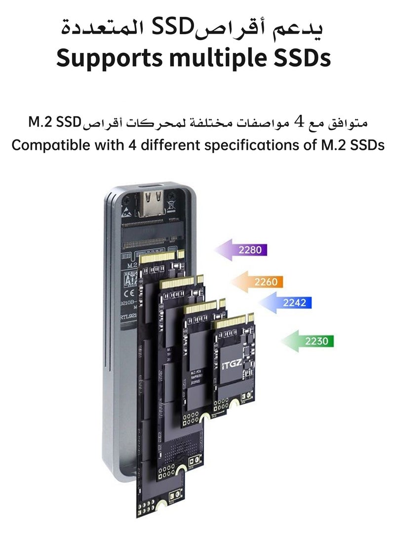 1TB 7200MB/s SSD PCIe NVMe Gen4 M.2 2280, Internal Solid State Drives,Including M.2 NVMe SSD Enclosure, Heatsink, Disassembly Tools and Installation Instructions