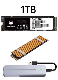 1TB With Enclosure and Gold Thin Heatsink（PC/PS5）