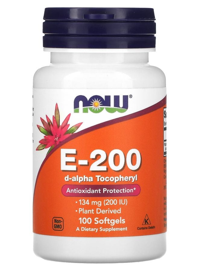 now E-200 134 mg (200 IU) 100 Softgels