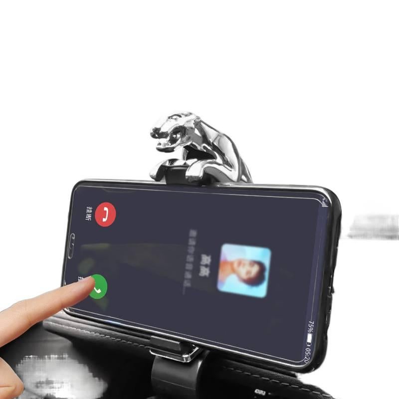 حامل جوال للسيارة مع تثبيت على لوحة القيادة وفتحة التكييف ومشبك تثبيت لـمناسب لمعظم الهواتف باللون الGold للمدرسة للهدايا للاستخدام المتكرر - Image 3
