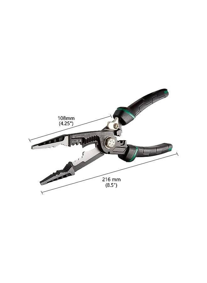 PROMASS promass 9-in-1 Wire Stripper Tool, Cable Cutters, , Multifunctional Needle Nose Pliers for Electric Cable Stripping Cutting and Crimping, Plier Style Nose, ProTouch Grip for Maximum Comfort  - Image 5