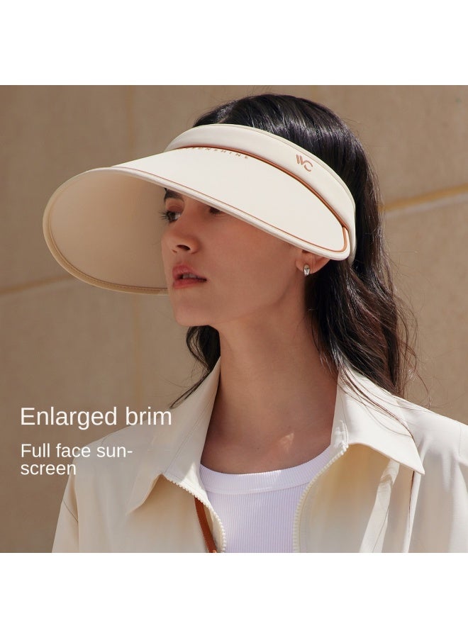 VVC قبعة شمسية واسعة الحواف للرجال والنساء من تشينغ يي - حماية من الأشعة فوق البنفسجية، غطاء وجه، واقي شمس رياضي، قبعة صيفية - Image 2