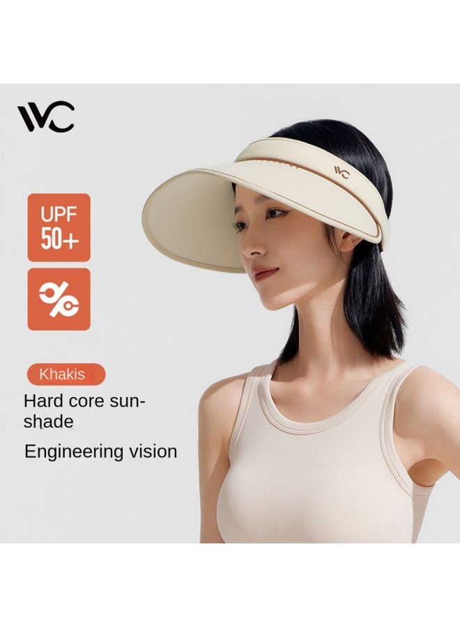 VVC قبعة شمسية واسعة الحواف للرجال والنساء من تشينغ يي - حماية من الأشعة فوق البنفسجية، غطاء وجه، واقي شمس رياضي، قبعة صيفية - Image 4