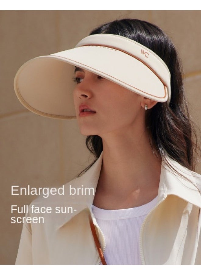 VVC قبعة شمسية واسعة الحواف للرجال والنساء من تشينغ يي - حماية من الأشعة فوق البنفسجية، غطاء وجه، واقي شمس رياضي، قبعة صيفية - Image 1