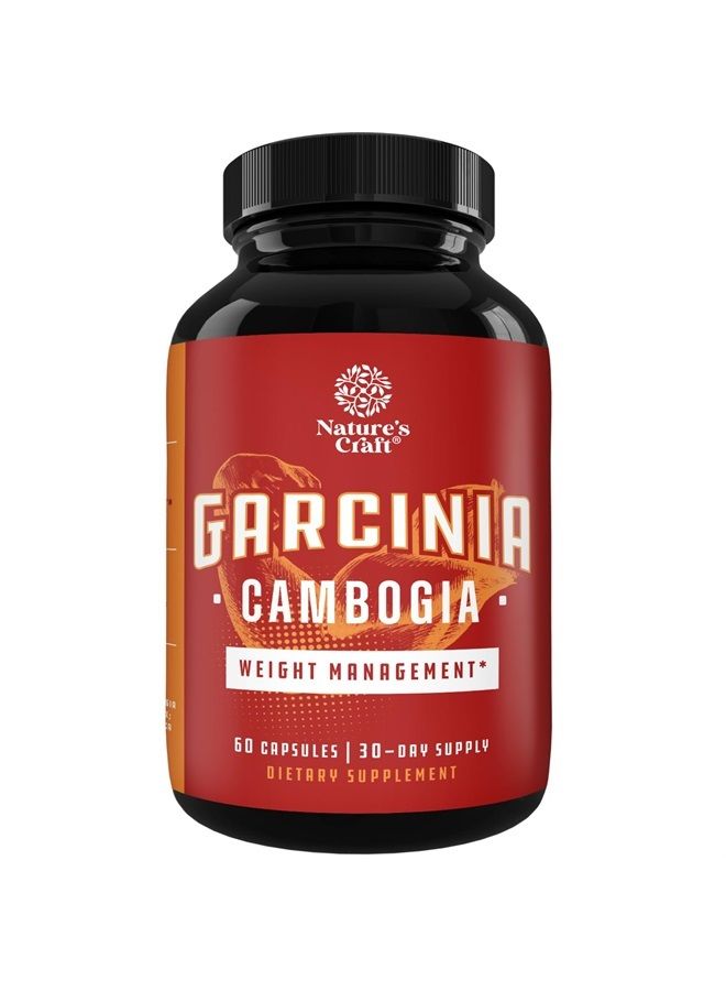 Natures Craft Pure Garcinia Cambogia Weight Loss Pills 95% HCA - Garcinia Cambogia Extract Herbal Supplement Fast Acting Natural Appetite Suppressant - Energy and Diet Pills for Women and Men with Hydroxycitrate - Image 1