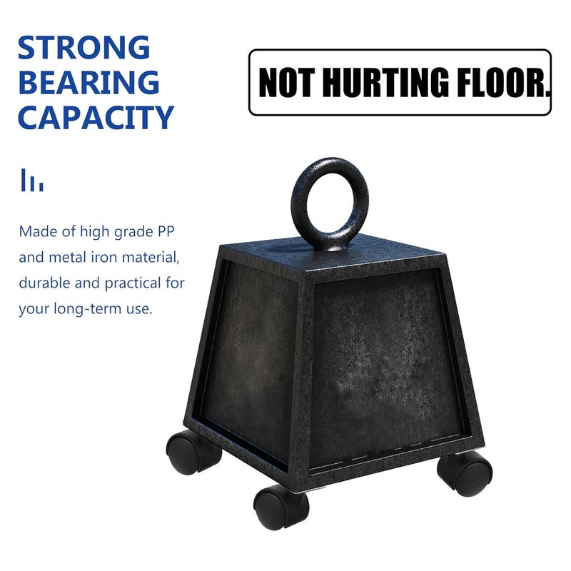 10Pcs Heavy Duty Swivel Casters Wheels 4 Inch Without Brake For Furniture Cabinets Carts - Image 5