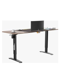 TWISTED MINDS Twisted Minds T Shaped Electric Gaming Desk, Height Adjustable - Left, Headphone hook & Cup Holder, Cable Management Net 16x47cm | TM-T-9085-L  - Image 3