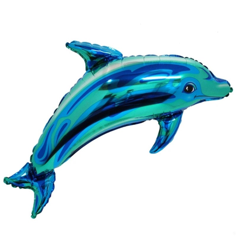 Balloonistics Masti Zone 3 Pcs Dolphin/Fish Shape/Shark Foil Balloons (BLUE) - Image 5