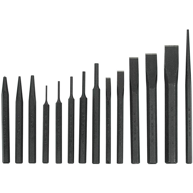 Mayhew Pro 61044 Punch and Chisel Kit, 14-Piece,Black - Image 3