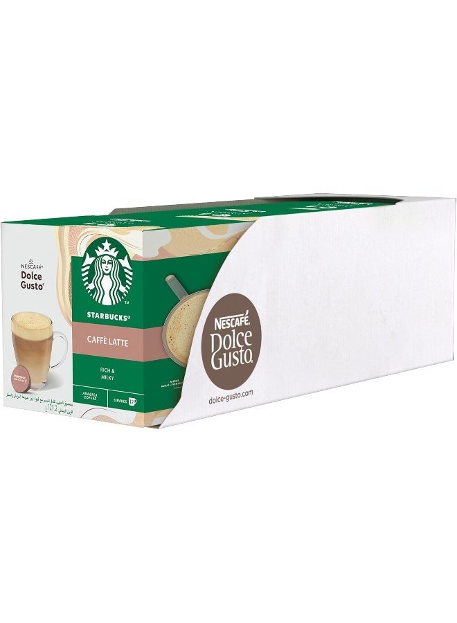 ستاربكس كافيه لاتيه 12 كبسولة قهوة 121.2 جم عبوة من 3 قطع - Image 3