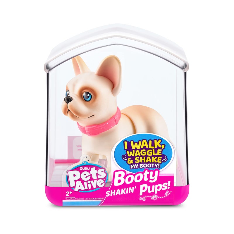 Pets Alive Booty Shakin' Pups (Frenchie & Dachshund) By Zuru 2 Pack Interactive Mini Dog Toys That Walk  Waggle  And Booty Shake  Electronic Puppy Toy For Kids And Girls - Image 1